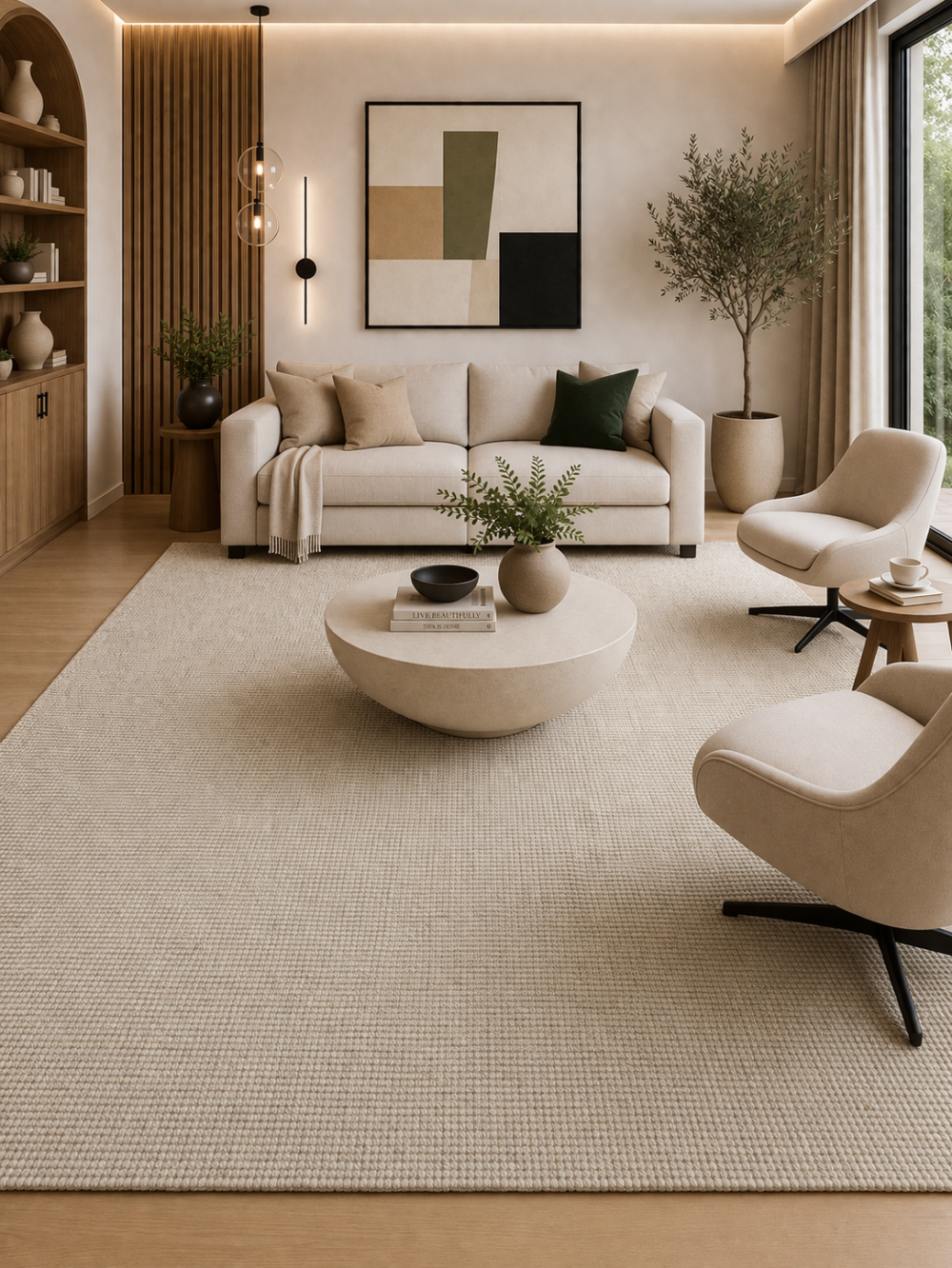 Belle Organic Wool + Jute Rug