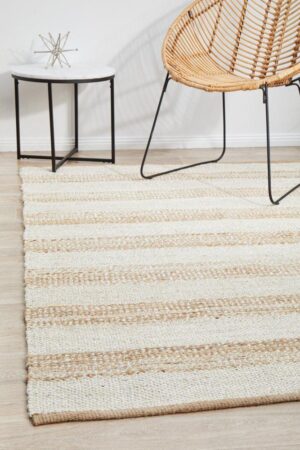 Hyams Natural + White Jute Rug