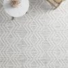 LARA OFF-WHITE WOOL BLEND RUG BIRD'S EYE