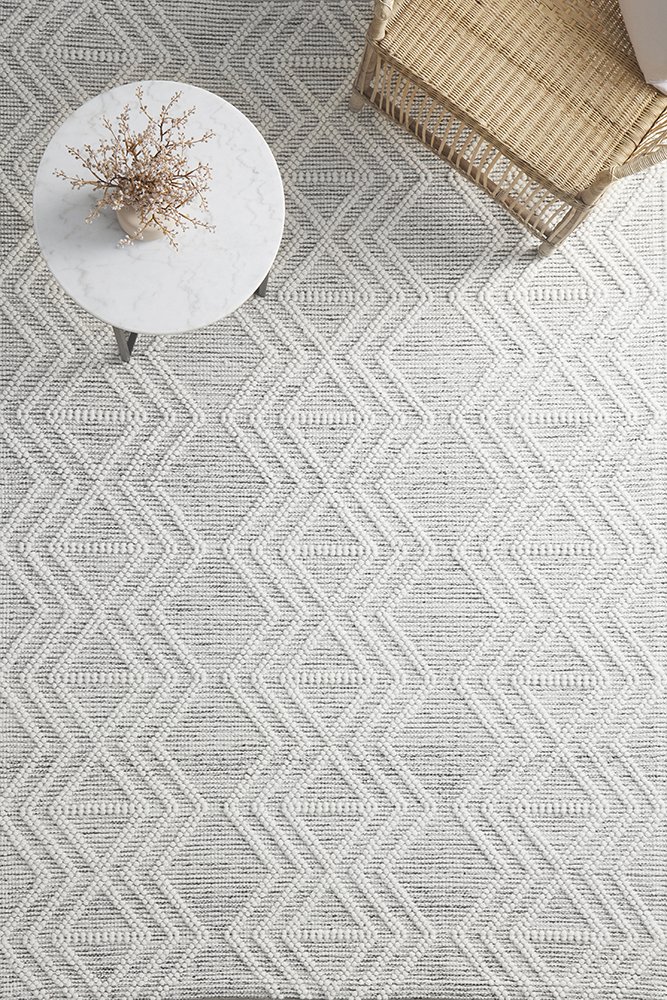 Lara Off-White Wool Blend Rug
