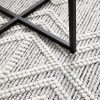 LARA OFF-WHITE WOOL BLEND RUG DETAIL