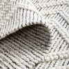 LARA OFF-WHITE WOOL BLEND RUG FOLDED