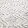 LARA OFF-WHITE WOOL BLEND RUG SIDE