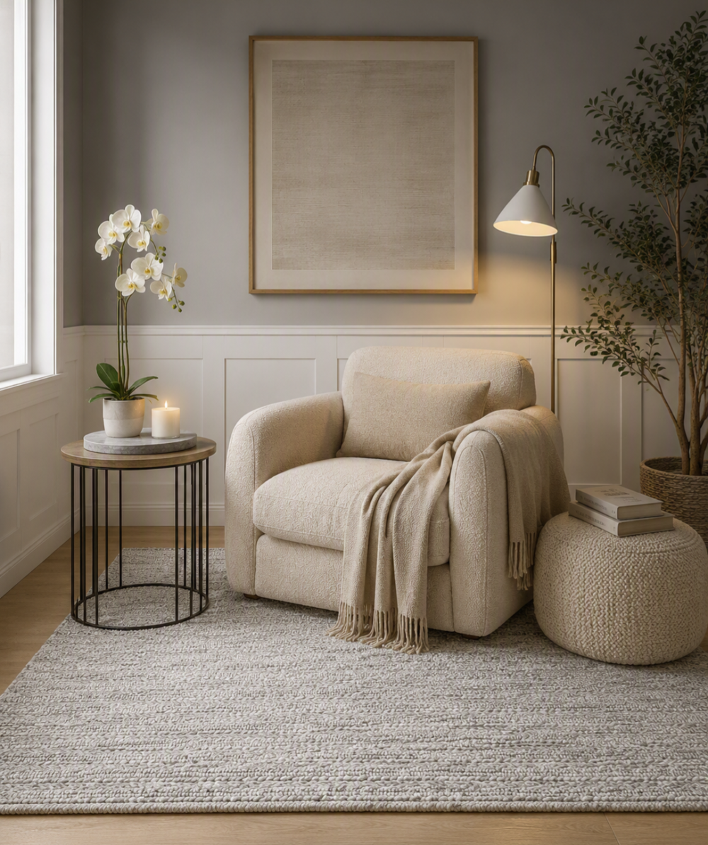Lullaby Organic Wool + Art Silk Rug