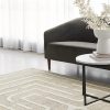 Maze Linen Modern Wool Rug - Thumbnail Image 1