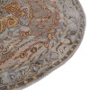 Magical Round Transitional Art Silk Rug CLOSE UP