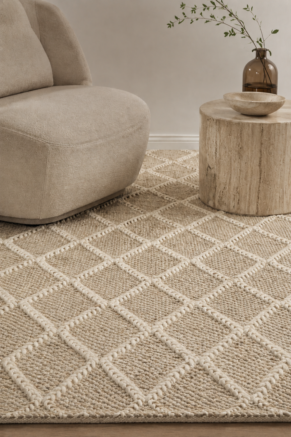 Bentley Geometric Wool Blend Rug
