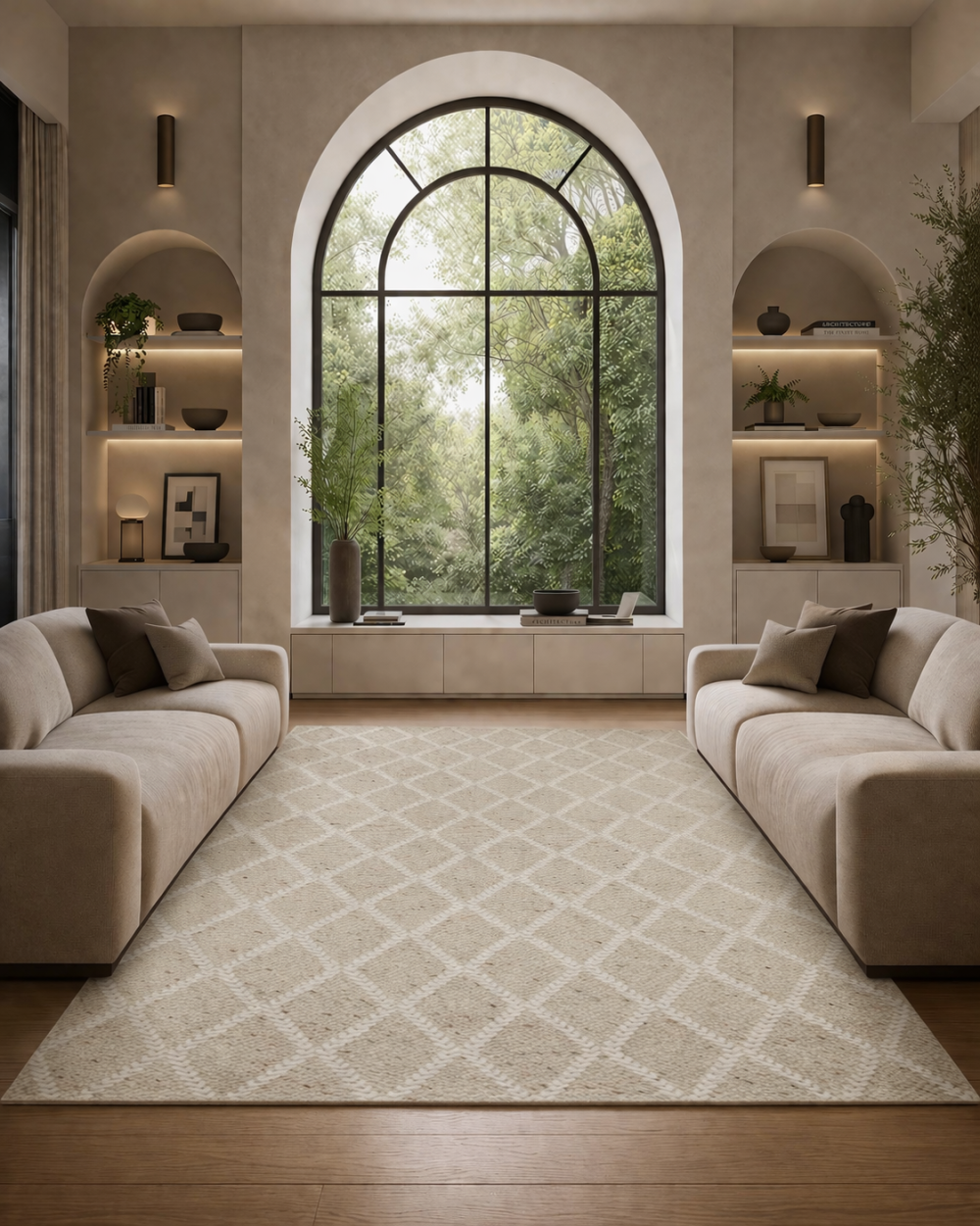 Bentley Geometric Wool Blend Rug