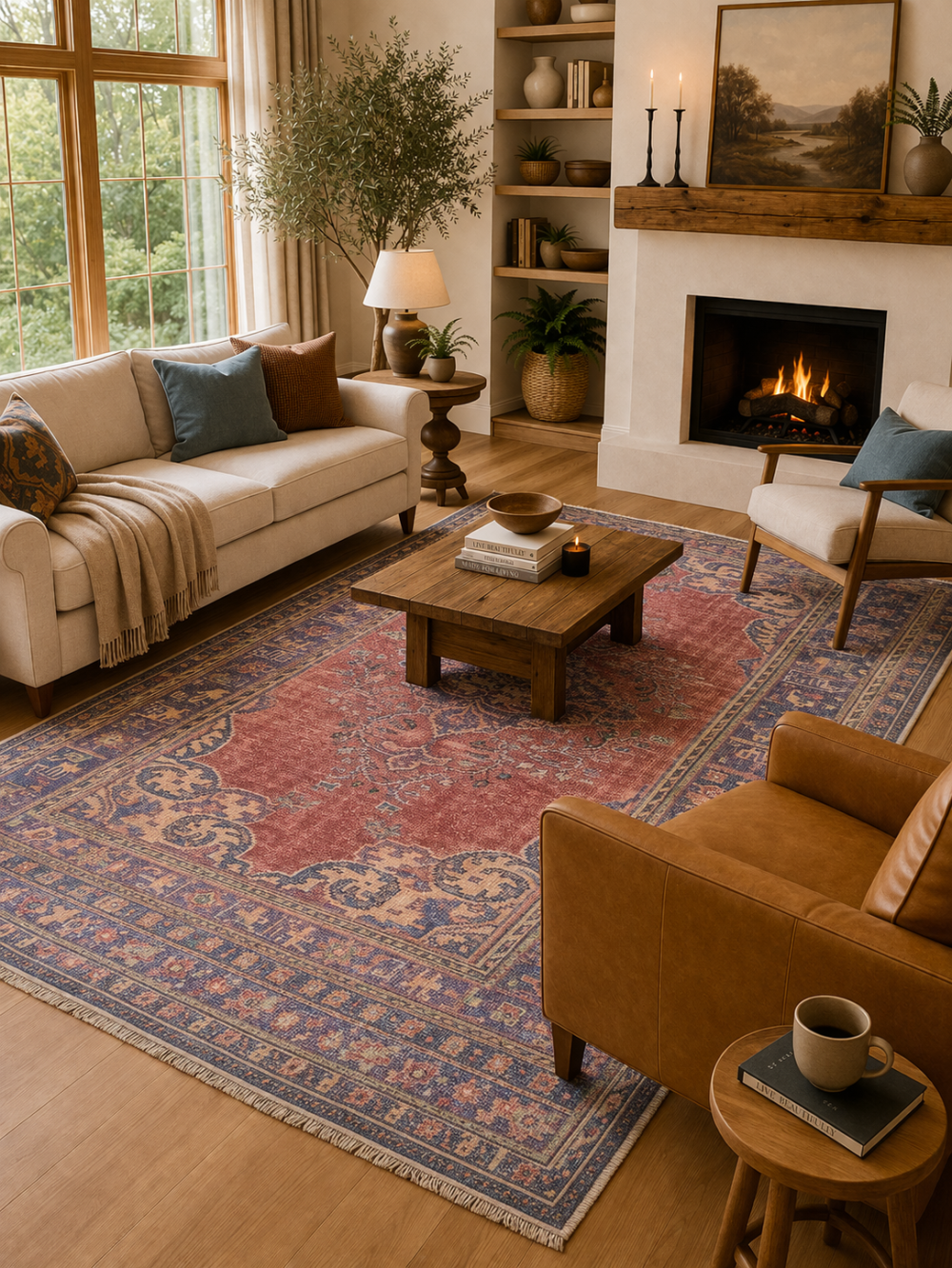 Bijou Traditional Hand-Knotted Wool Rug