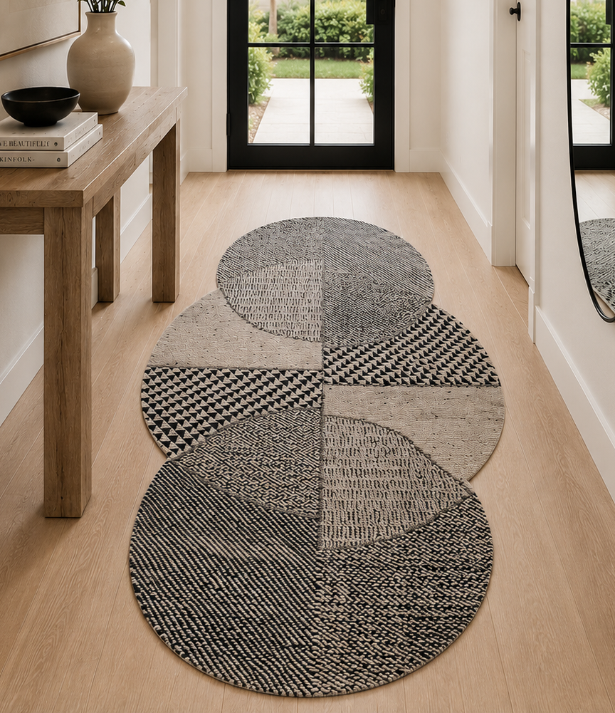 Canvas Modern Hand-Knotted Wool Runner