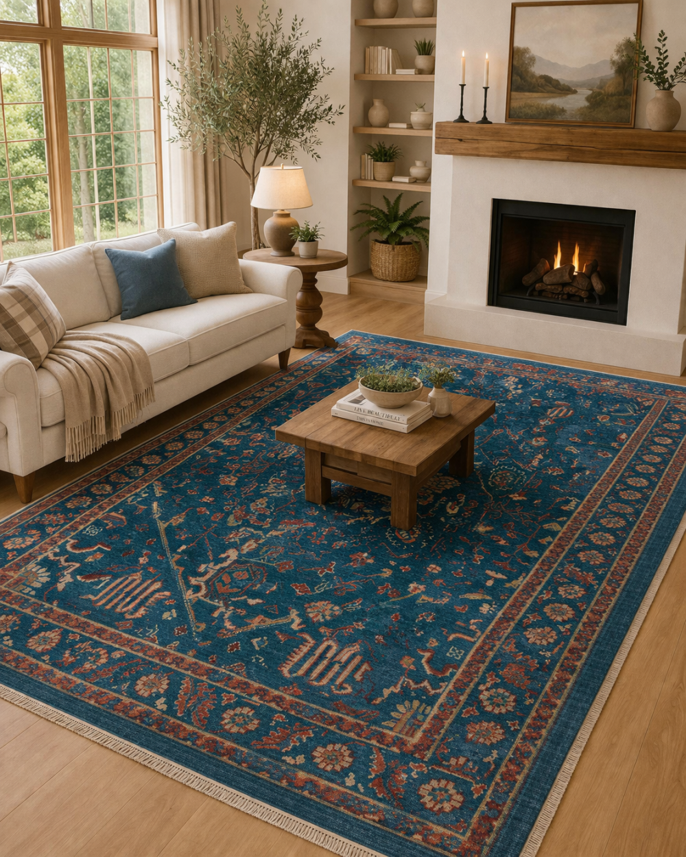 Immortal Transitional Hand-knotted Wool Rug