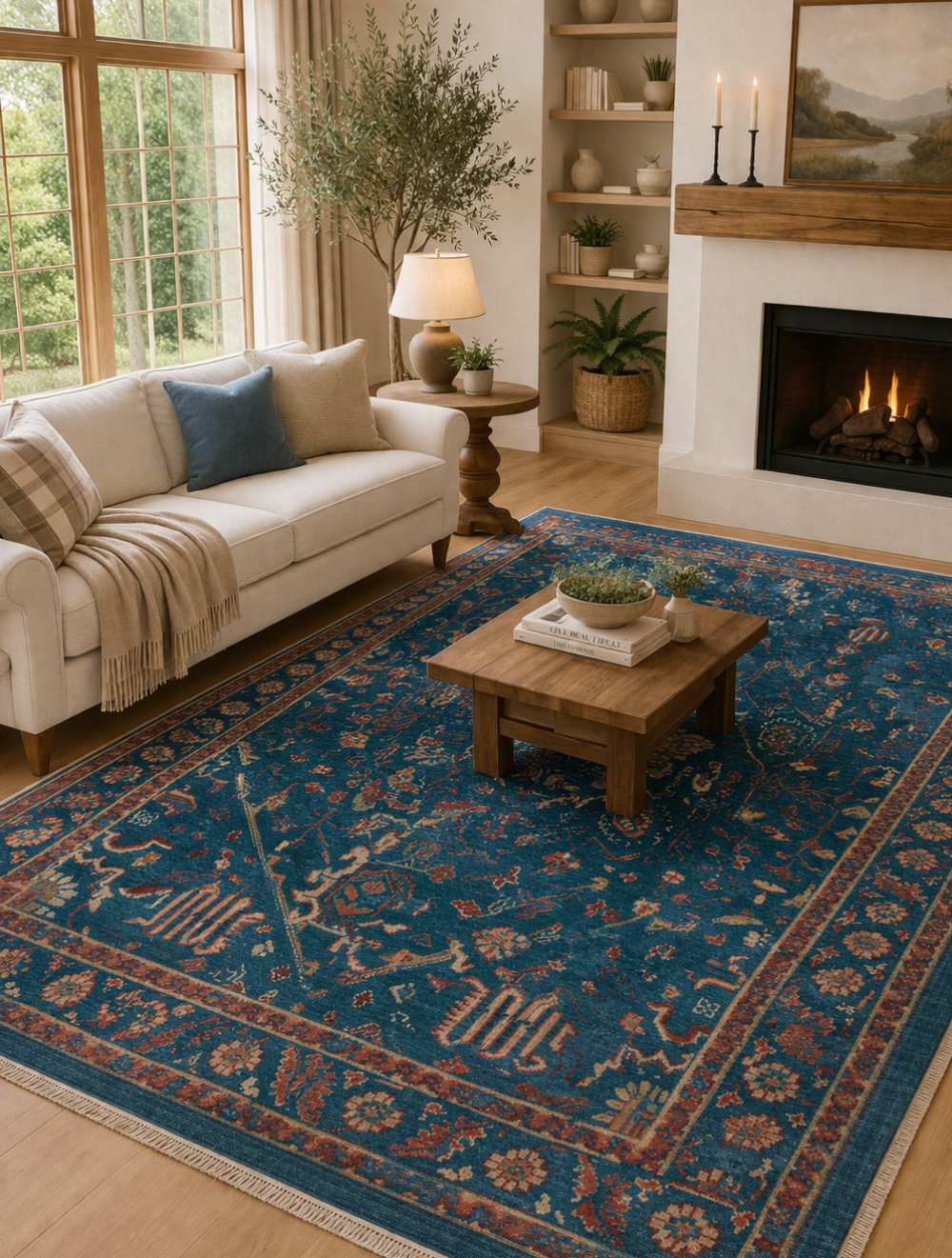 Immortal Transitional Hand-knotted Wool Rug