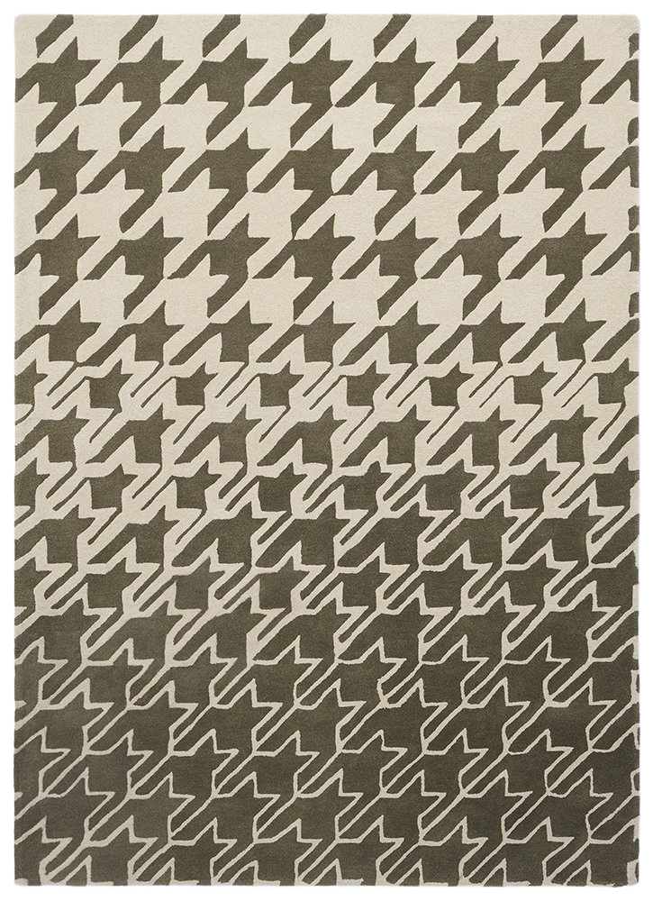 Houndstooth Modern Hand-Tufted Wool Rug