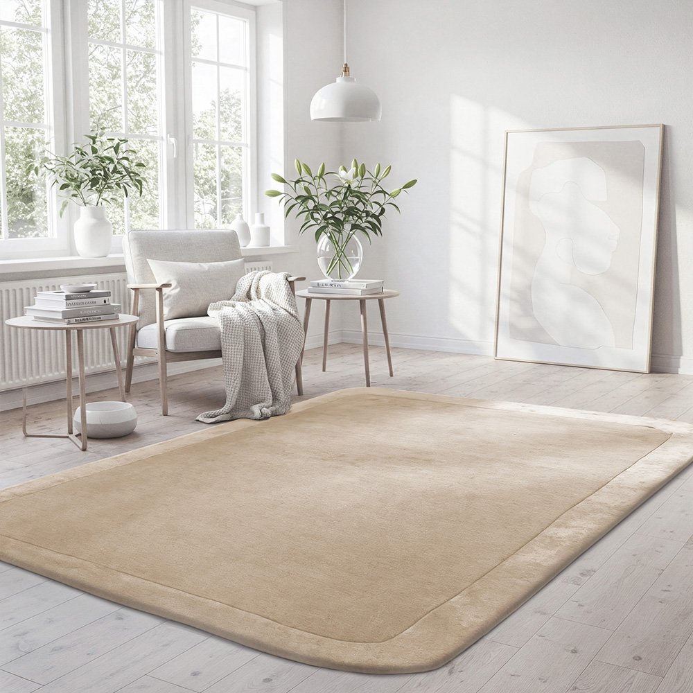 Hugo Wool + Art Silk Modern Rug