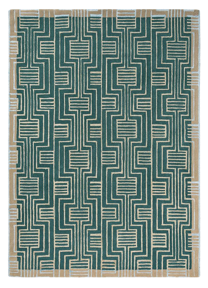 Kinmo Geometric Wool Blend Rug