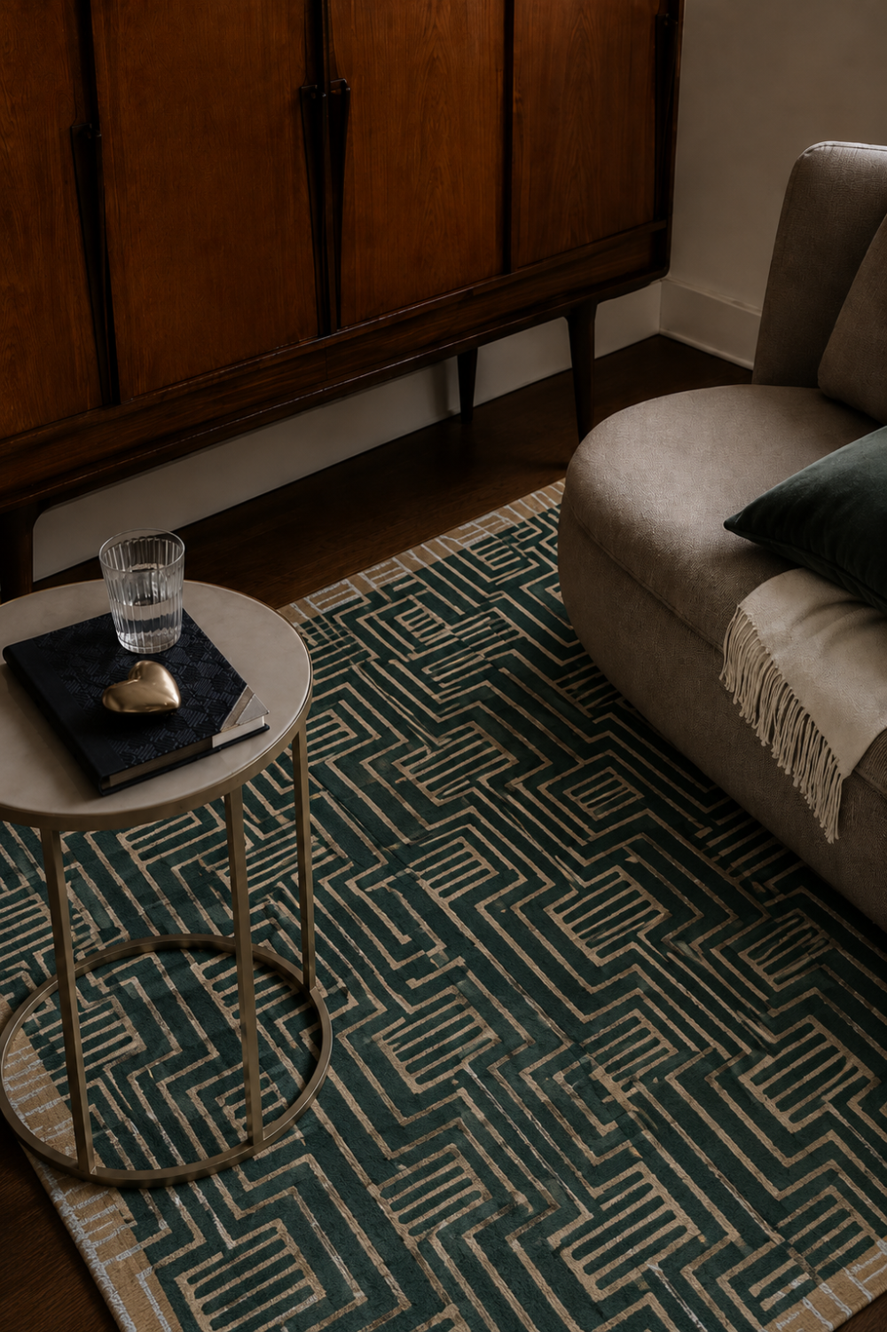 Kinmo Geometric Wool Blend Rug