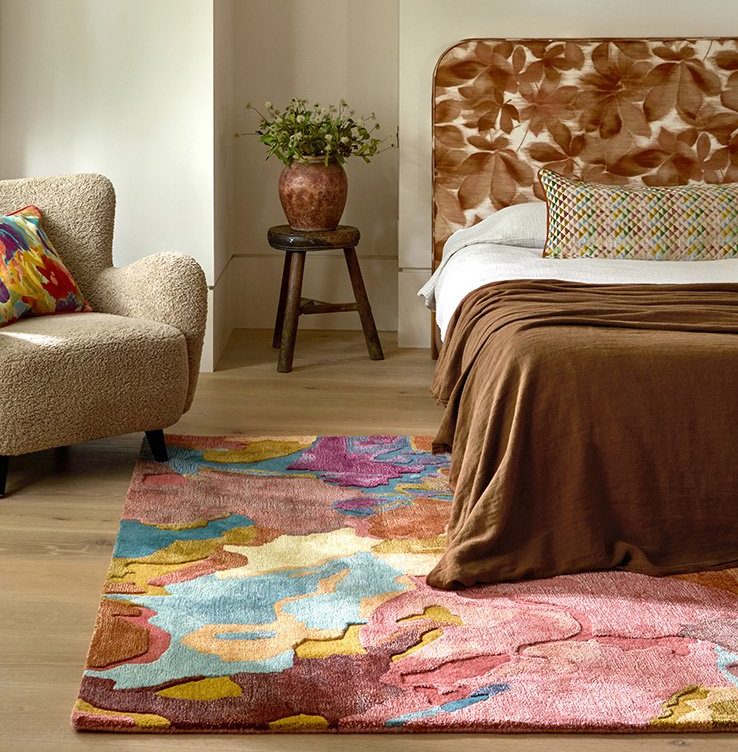 Foresta Hand-Tufted Wool + Art Silk Rug