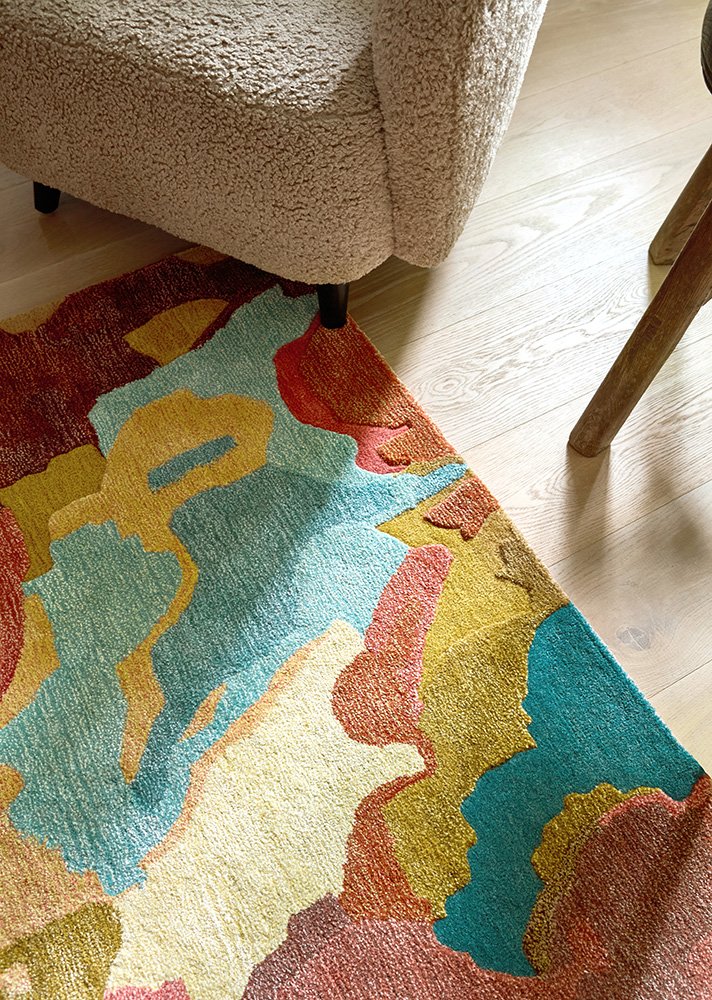 Foresta Rosewood Huckleberry Modern Wool Rug 3