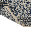 NEST NAVY BLUE HANDWOVEN WOOL RUG BACK