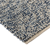 NEST NAVY BLUE HANDWOVEN WOOL RUG CORNER