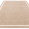 ALBI SAND MODERN WOOL RUG FLOOR SHOT