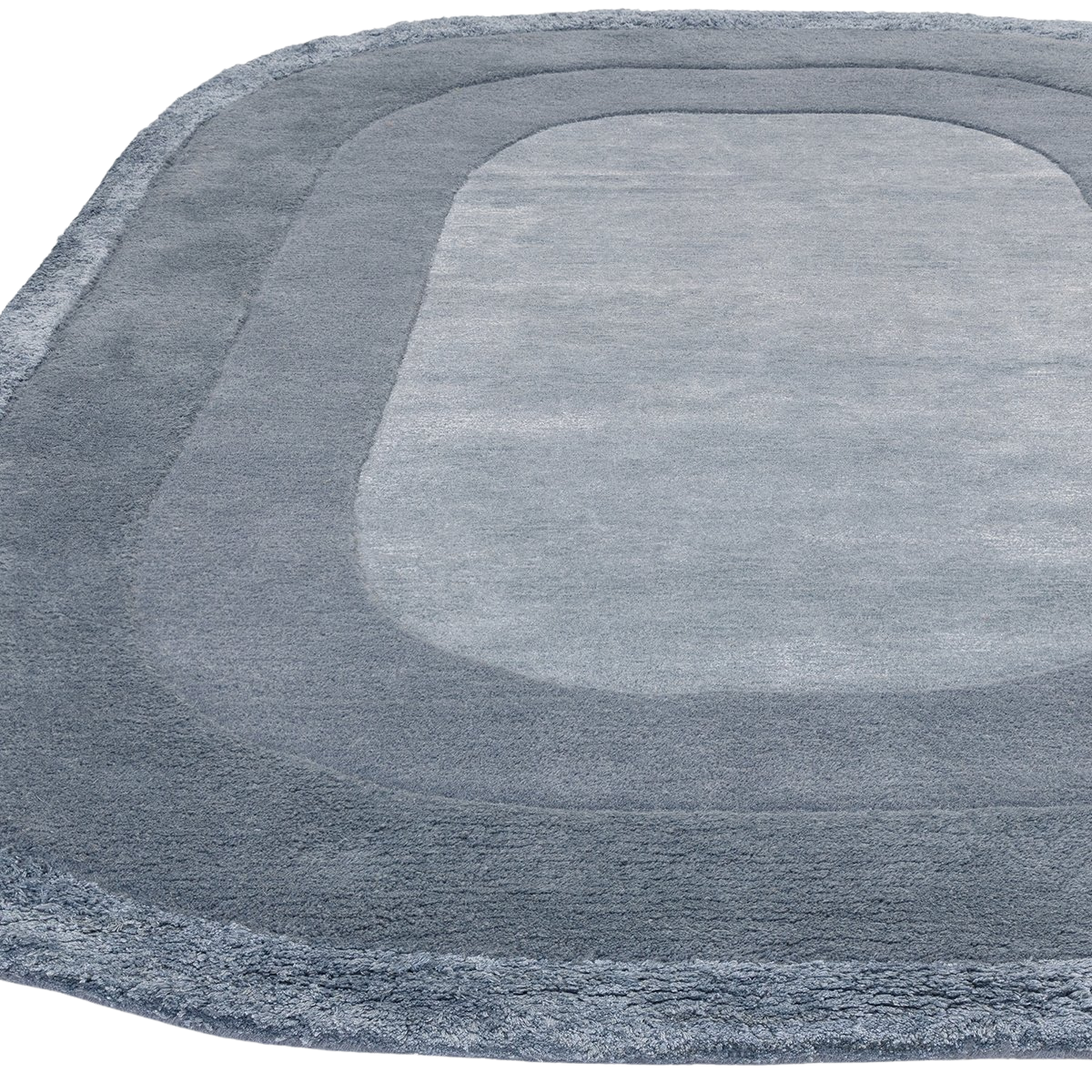 HALO DENIM MODERN WOOL BLEND RUG FLOORSHOT