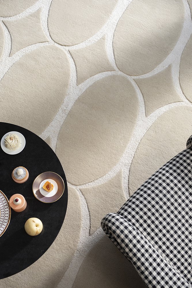 Renaissance Modern Geometric Wool Blend Rug