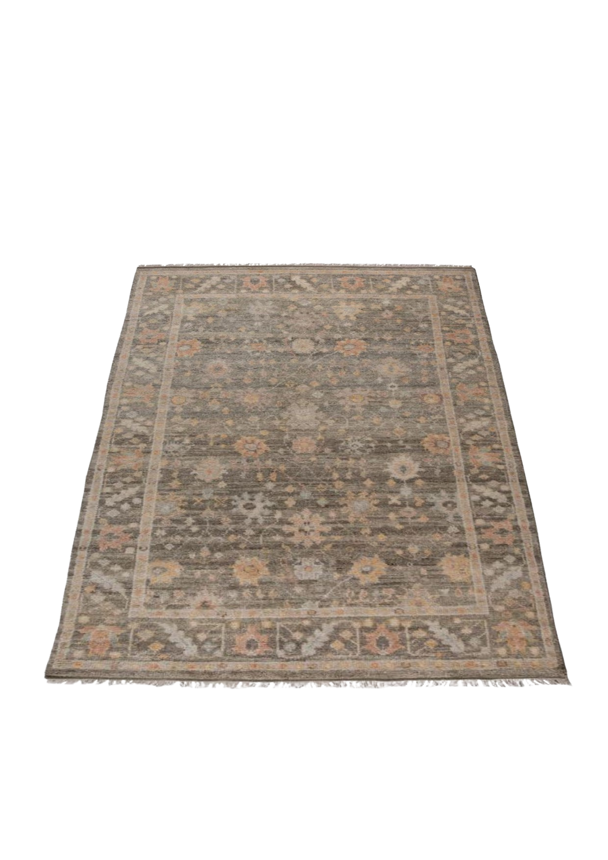 REVIVAL AGRA GREEN KNOTTED RUG 4