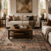 Revival Oushak Multi Hand-Knotted Wool Rug - Thumbnail Image 1