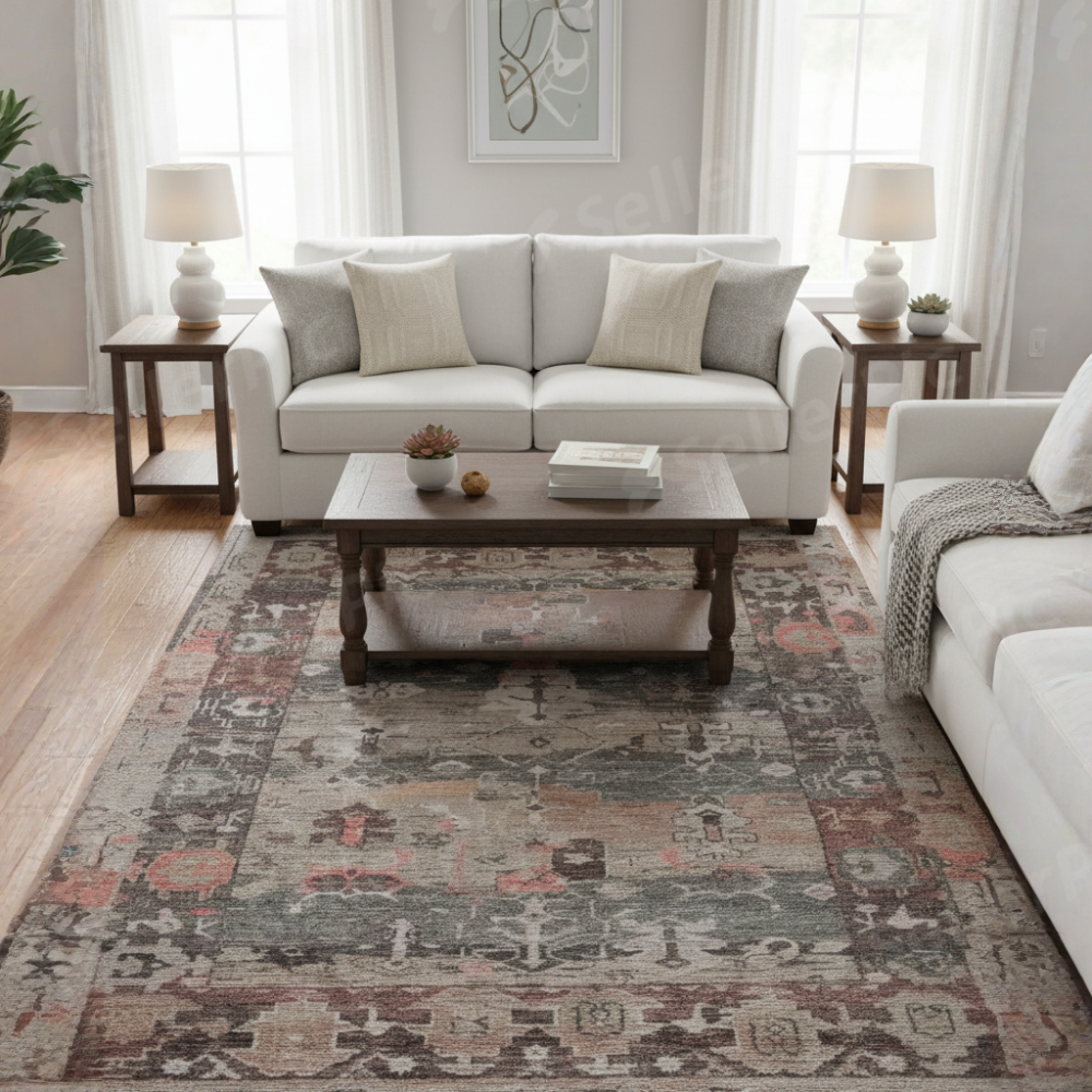 Revival Oushak Multi Hand-Knotted Wool Rug