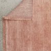 Conscious Loom Kinship Blush Pink Wool Rug Folded