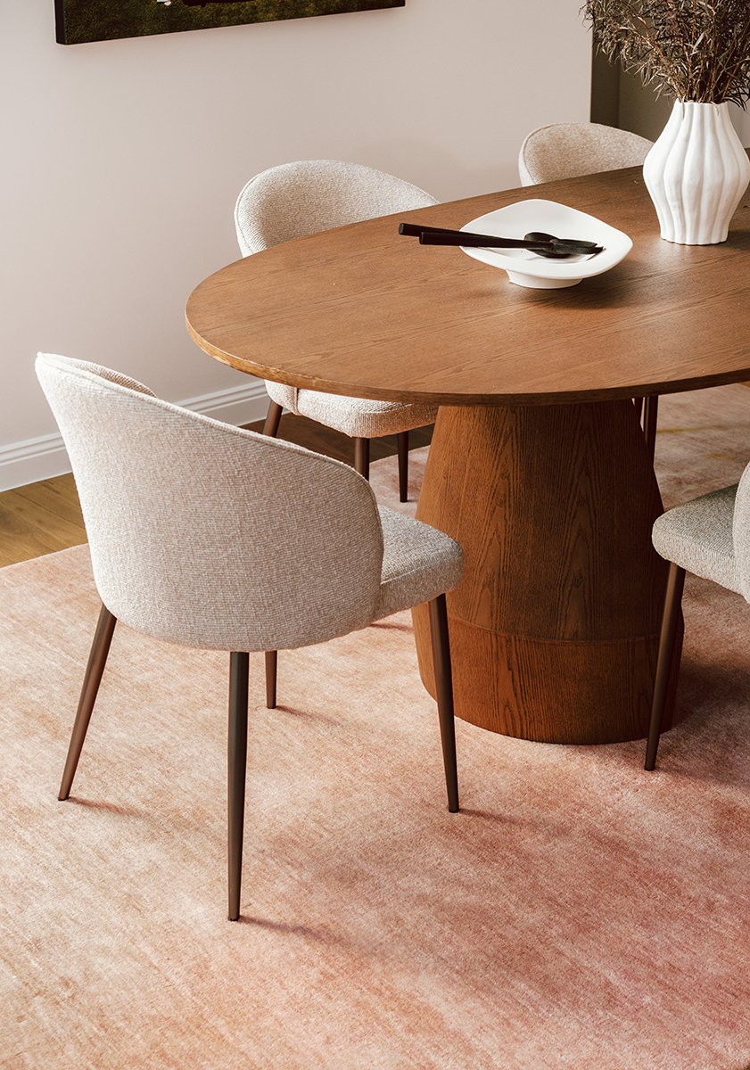 Conscious Loom Kinship Blush Pink Wool Rug Lifestyle3