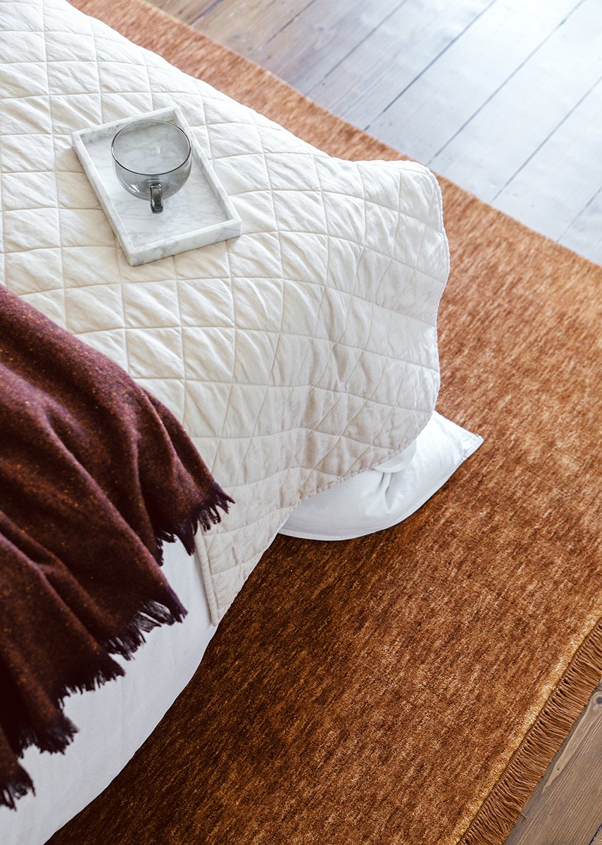 Conscious Loom Kinship Caramel Wool Rug Lifestyle2