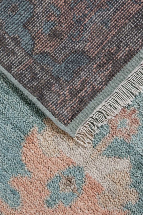 Revival Tabriz Steel Hand-Knotted Wool Rug - Image 4