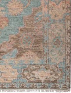 Revival Tabriz Steel Hand-Knotted Wool Rug - Image 3