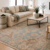 Revival Tabriz Steel Hand-Knotted Wool Rug - Thumbnail Image 1