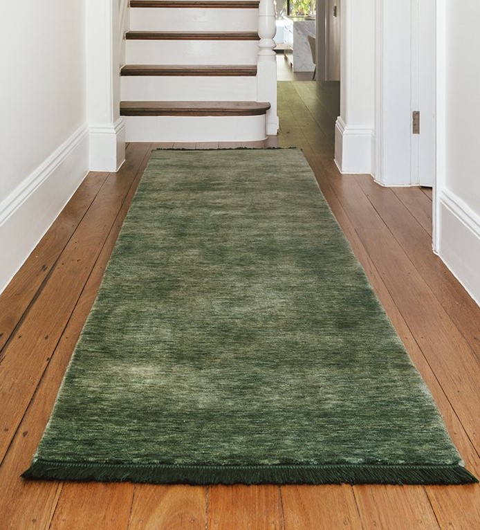 Kinship Forest Green Wool Runner