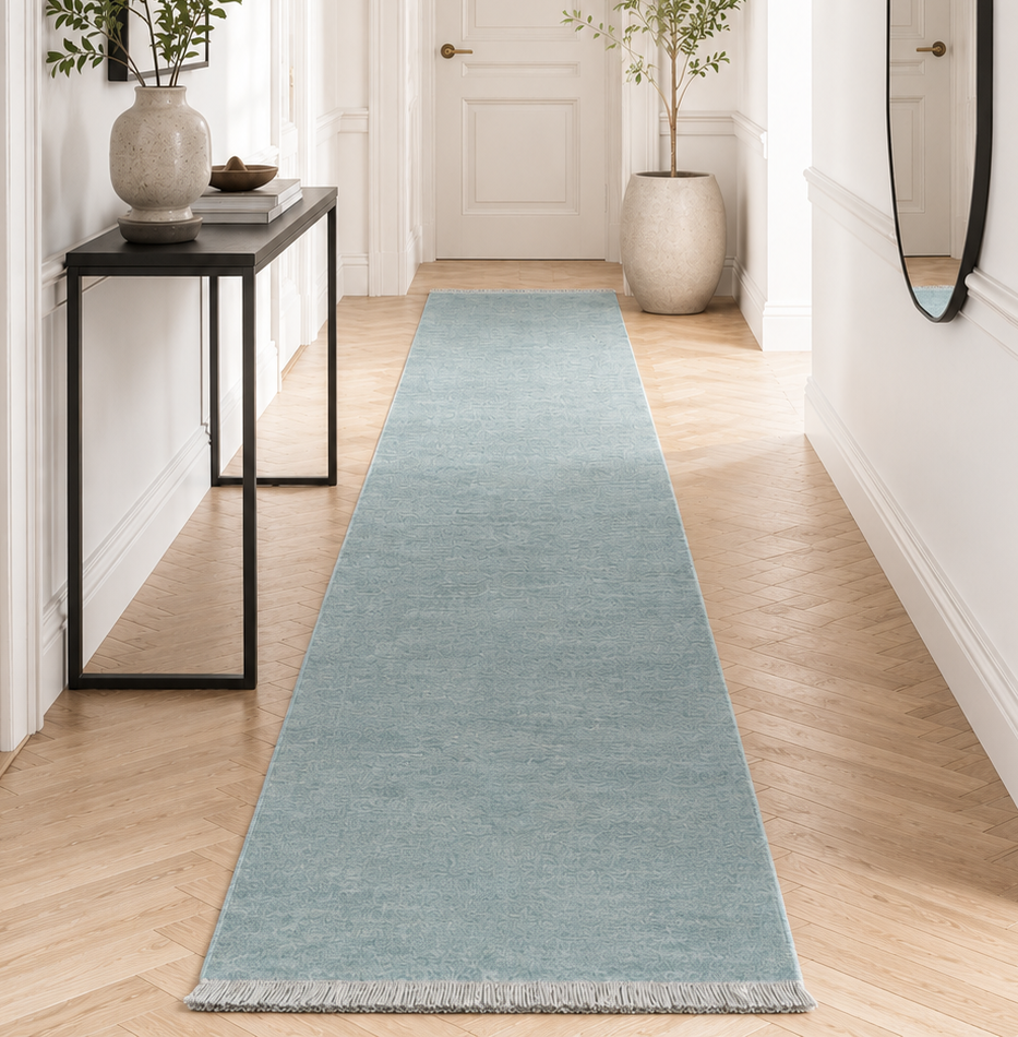 Kinship Sky Blue Wool Runner