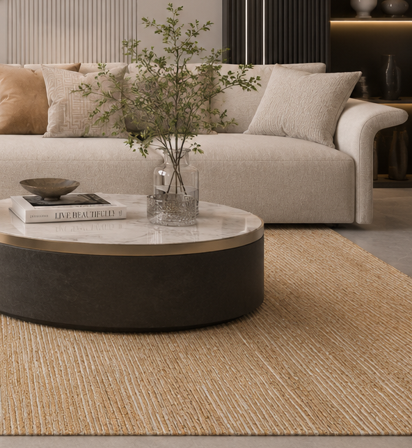 Elements Copper Wool + Bamboo Silk Rug