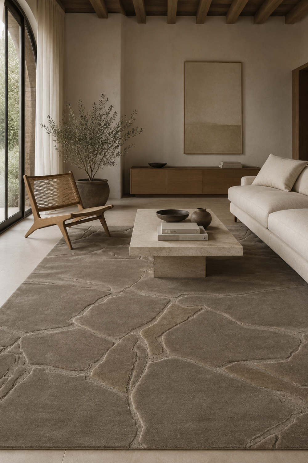 Dawn Slate Wool + Art Silk Rug