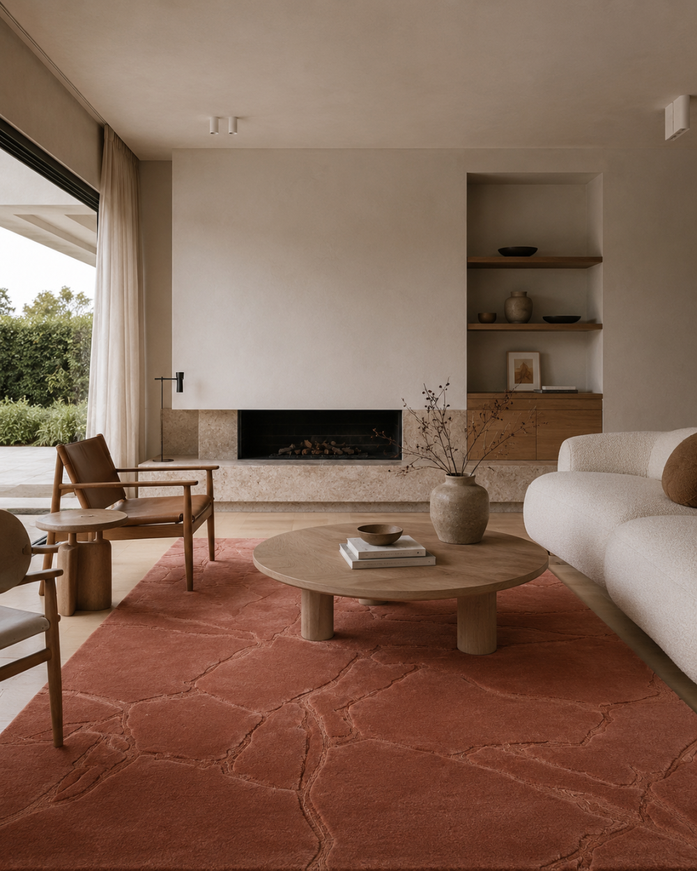 Sunset Slate Wool + Art Silk Rug
